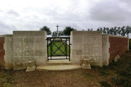 CIMG8524 Sep 6 2017 gates of Grandcourt Rd Cemetery