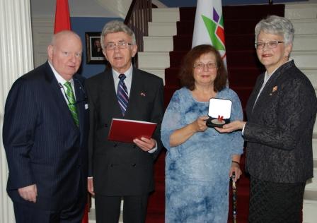 From M Smith 2 Nov 17 2017 Senate Canada 150 Medal Ceremony Daria and Pieter with Mike Duffy &amp; Antoinette Perry
