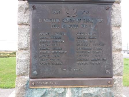 20220912_123347 Sep 12 2022 Saulnierville Memorial WW2 soldiers inc Comeau &amp; Robichau