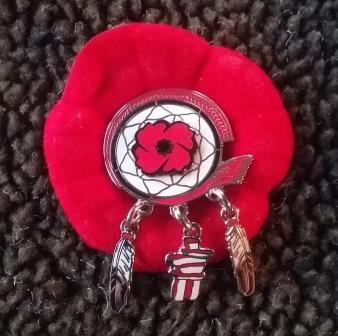 20221108_070012 poppy with indigenous pin