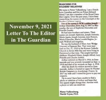 Letter to the Editor re Desroches