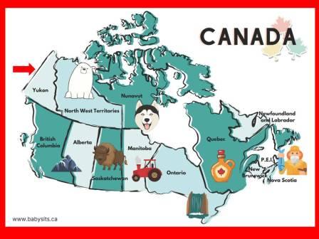 Map of Canada with border