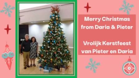 Xmas greetings from Pieter and Daria