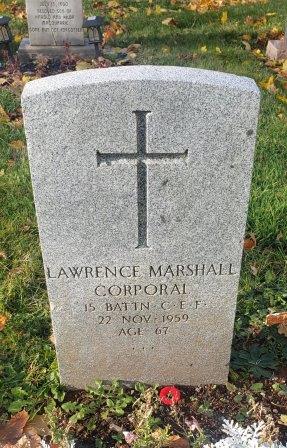 Grave of Lawrence Marshall find a grave